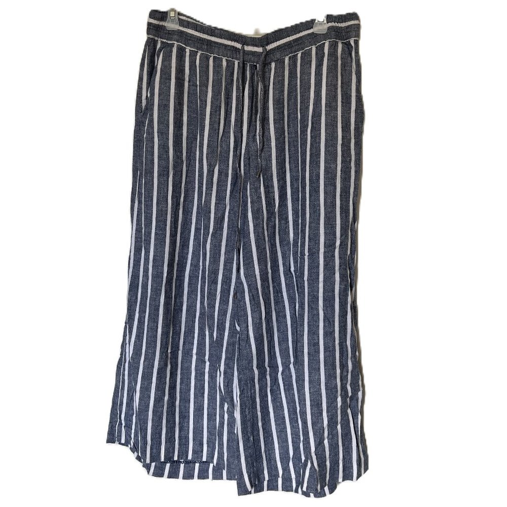 Chaps Wide Leg Linen Pants